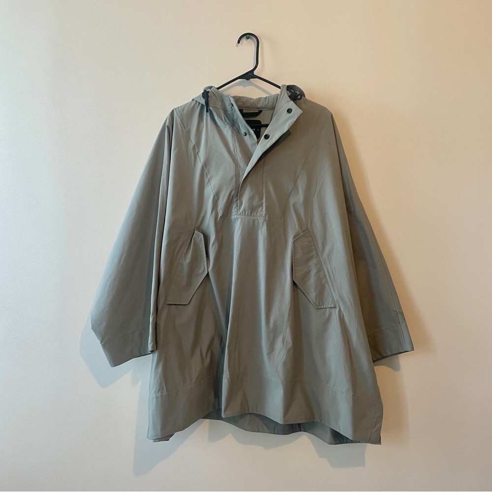 Everlane ReNew Rain Poncho Green Sage